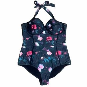Noblesse Oblige‎ ModCloth The Pippa Floral One Piece Swimsuit 4X